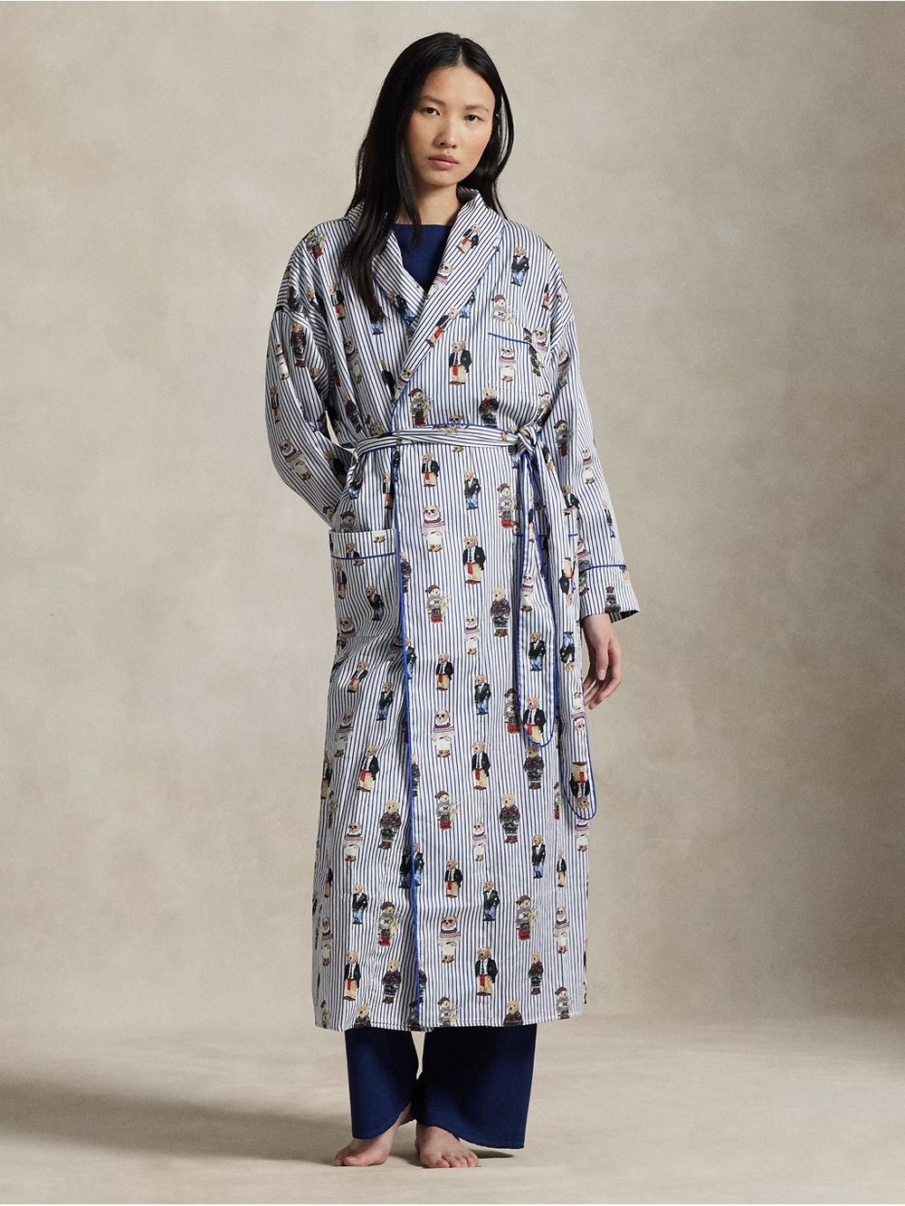 Polo Ralph Lauren Polo Bear Striped Robe